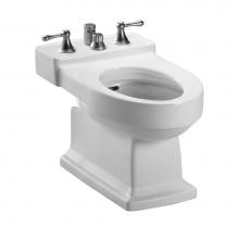 Toto BT930B#01 - Toto® Lloyd® Deck Mount Vertical Spray Flushing Rim Bidet, Cotton White