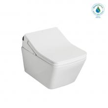 Toto CWT4494049CMFG#MS - WASHLET®+ SP Wall-Hung Square-Shape Toilet with SX Bidet Seat and DuoFit® In-Wall 1.28 a
