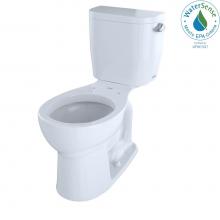 Toto CST243EFR#01 - Entrada™ Two-Piece Round 1.28 GPF Universal Height Toilet with Right-Hand Trip Lever, Cotton Whi