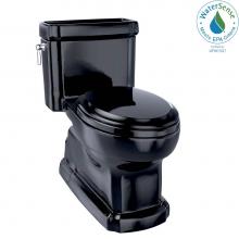 Toto MS974224CEF#51 - Eco Guinevere® Elongated 1.28 GPF Universal Height Skirted Toilet with SoftClose Seat, Ebony