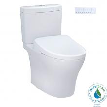 Toto MW4464726CEMGN#01 - WASHLET®+ Aquia IV Two-Piece Elongated Dual Flush 1.28 and 0.9 GPF Toilet and Contemporary WA