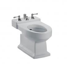 Toto BT930B#11 - Lloyd® Deck Mount Vertical Spray Flushing Rim Bidet, Cotton White
