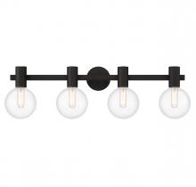 Savoy House Canada 8-3076-4-BK - Wright 4-Light Bathroom Vanity Light in Matte Black