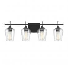 Savoy House Canada 8-4030-4-BK - Octave 4-Light Bathroom Vanity Light in Black