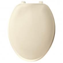 Bemis 170 346 - Bemis Elongated Plastic Toilet Seat in Biscuit with Top-Tite® Hinge