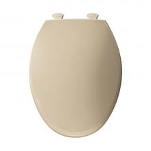 Bemis 1800EC 006 - Elongated Plastic Toilet Seat in Bone with Easy-Clean & Change Hinge