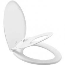 Bemis 7M1881SLOW 000 - Little 2 Big™ Elongated Plastic Potty Training Toilet Seat White Never Loosens Slow-Close
