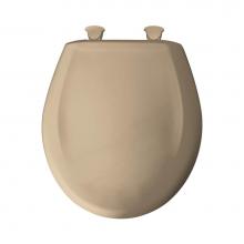 Bemis 200SLOWT 788 - Round Plastic Toilet Seat in Sandbar with STA-TITE Seat Fastening System, Easy-Clean & Change