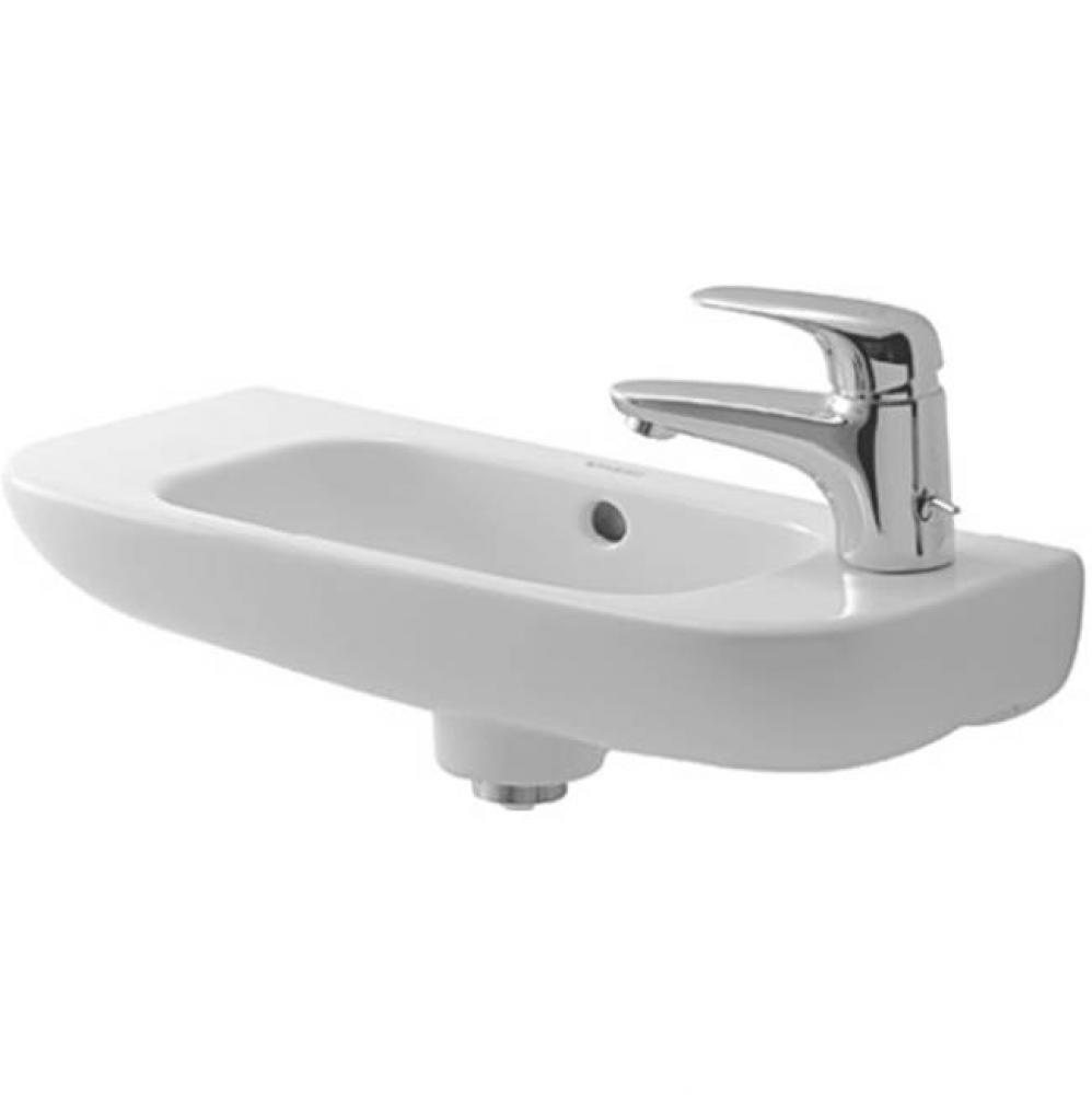 Handrinse basin 50 cm D-Code white with of, with tp, without