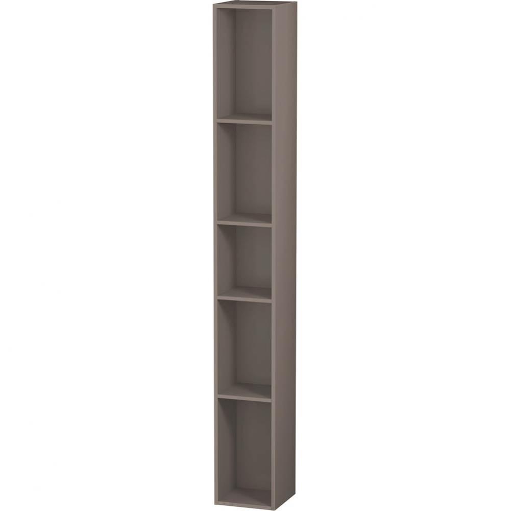 L-Cube Wall Shelf with Five Compartments Basalt