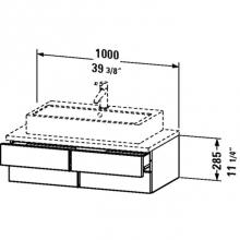Duravit VE657207979 - Vanity Unit f.Console         Vero 2 drawers,