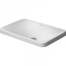Duravit 03775500001 - Duravit P3 Comforts Drop-In Bathroom Sink  White WonderGliss