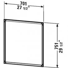 Duravit LC989500000 - Frame for mirror L-Cube cabinet - recessed version