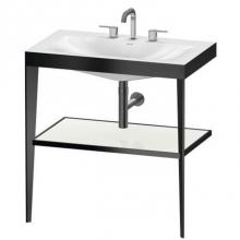 Duravit XV4715TB285 - Duravit XViu C-Bonded Set With Metal Console  White High Gloss