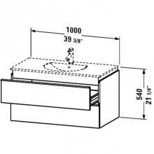 Duravit DN647207914 - DN Vanity unit 545x1000 Natural