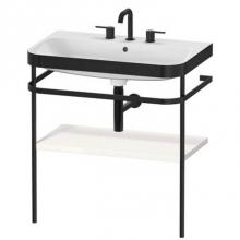 Duravit HP4737T2222 - Duravit Happy D.2 Plus C-Bonded Set With Metal Console  White High Gloss