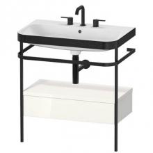 Duravit HP4742T2222 - Duravit Happy D.2 Plus C-Bonded Set With Metal Console  White High Gloss