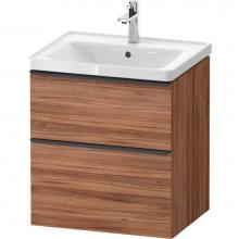 Duravit DE4359079790000 - D-Neo Vanity Unit Wall-Mounted Natural Walnut