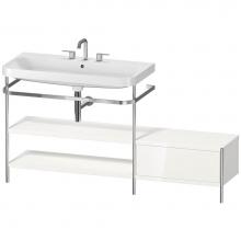 Duravit HP4853T2222 - Duravit Happy D.2 Plus C-Shaped Metal Console  White High Gloss