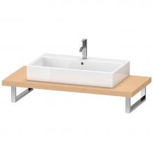 Duravit LC102C01212 - Duravit L-Cube Console with One Sink Cut-Out Brushed Oak