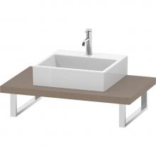 Duravit LC102C07575 - L-Cube Console with One Sink Cut-Out Linen