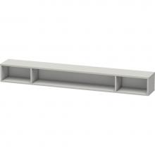 Duravit LC120100707 - L-Cube Wall Shelf with Three Compartments Concrete Gray