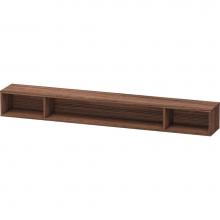 Duravit LC120102121 - L-Cube Wall Shelf with Three Compartments Walnut Dark