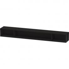 Duravit LC120104040 - L-Cube Wall Shelf with Three Compartments Black