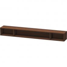 Duravit LC120106969 - L-Cube Wall Shelf with Three Compartments Walnut Brushed
