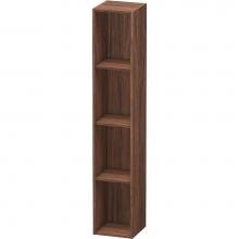 Duravit LC120502121 - L-Cube Wall Shelf with Four Compartments Walnut Dark