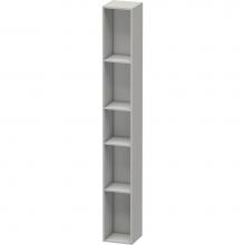 Duravit LC120600707 - L-Cube Wall Shelf with Five Compartments Concrete Gray
