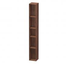 Duravit LC120602121 - L-Cube Wall Shelf with Five Compartments Walnut Dark
