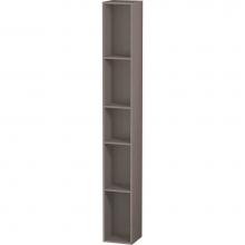 Duravit LC120604343 - L-Cube Wall Shelf with Five Compartments Basalt