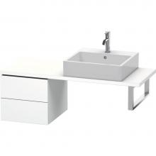 Duravit LC582601818 - L-Cube Two Drawer Low Cabinet For Console White