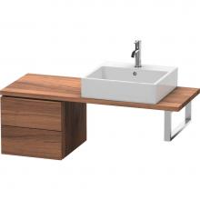 Duravit LC582607979 - L-Cube Two Drawer Low Cabinet For Console Walnut