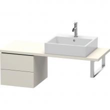 Duravit LC582609191 - L-Cube Two Drawer Low Cabinet For Console Taupe