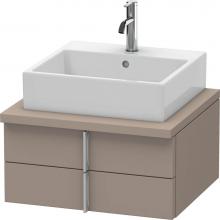 Duravit VE561504343 - Duravit Vero Two Drawer Vanity Unit For Console Basalt