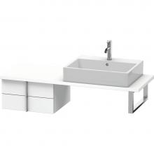 Duravit VE562701818 - Duravit Vero Two Drawer Low Cabinet For Console White