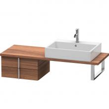 Duravit VE562707979 - Duravit Vero Two Drawer Low Cabinet For Console Walnut