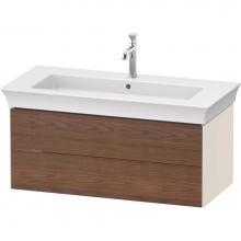 Duravit WT4342077H4 - White Tulip Wall-Mounted Vanity Unit American Walnut Solid/Nordic White High Gloss