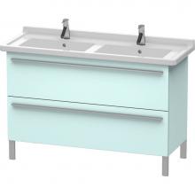 Duravit XL653800909 - Duravit X-Large Floor Standing Vanity Unit  Light Blue Matte