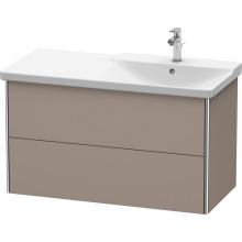 Duravit XS418804343 - Duravit XSquare Vanity Unit Wall-Mounted  Basalt Matte