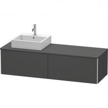 Duravit XS4904L4949 - Duravit XSquare Two Drawer Vanity Unit For Console Graphite