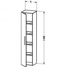 Duravit VE1116R7272 - Duravit Vero Tall Cabinet  Brushed Dark Oak