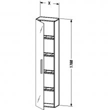 Duravit VE1125L2222 - Duravit Vero Tall Cabinet  White High Gloss