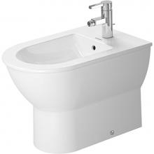 Duravit 22501000001 - Bidet floorstanding Darling New - 22 1/2'' white,back-to-wall,with overflow,with faucet