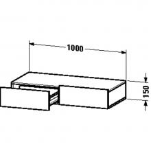 Duravit DS827001818 - Duravit DuraStyle Shelf With Drawer  White Matte
