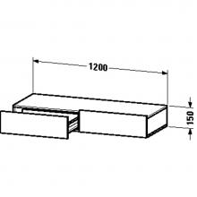 Duravit DS827105252 - Duravit DuraStyle Shelf With Drawer  European Oak