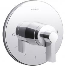 Kohler T78027-4-CP - Components® MasterShower® temperature control valve trim with Lever handle
