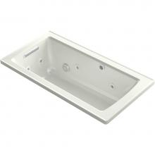 Kohler 1947-XHGH-NY - Archer® 60'' x 30'' drop-in Heated BubbleMassage™ air bath with whirlpo